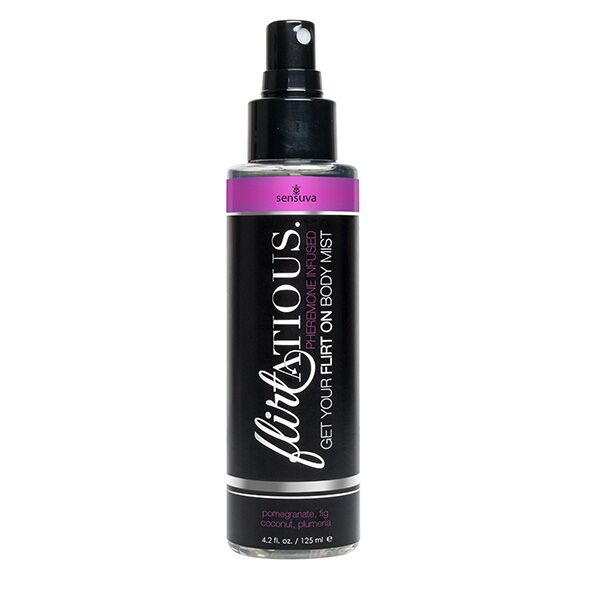 Спрей-міст для тіла з феромонами Sensuva Flirtatious Pomegranate, Fig, Coconut & Plumeria (125 мл) фото 1