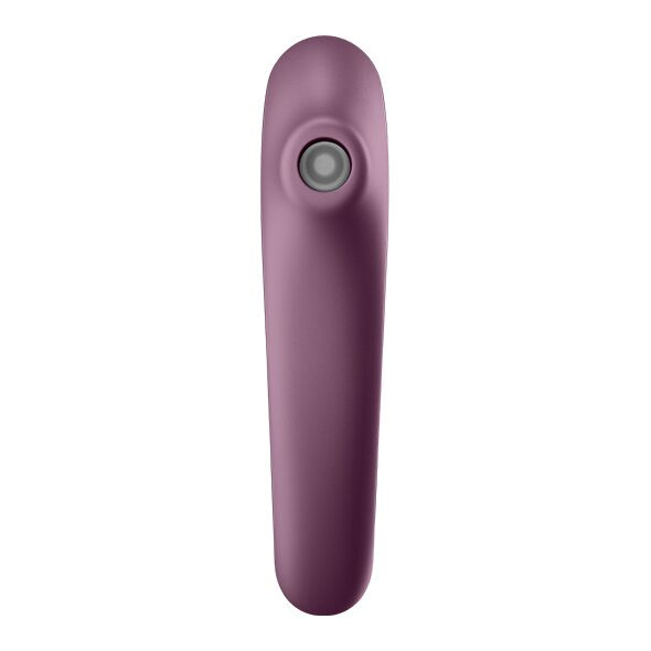 Вакуумний стимулятор з вібрацією Satisfyer Dual Kiss Wine Red фото 2