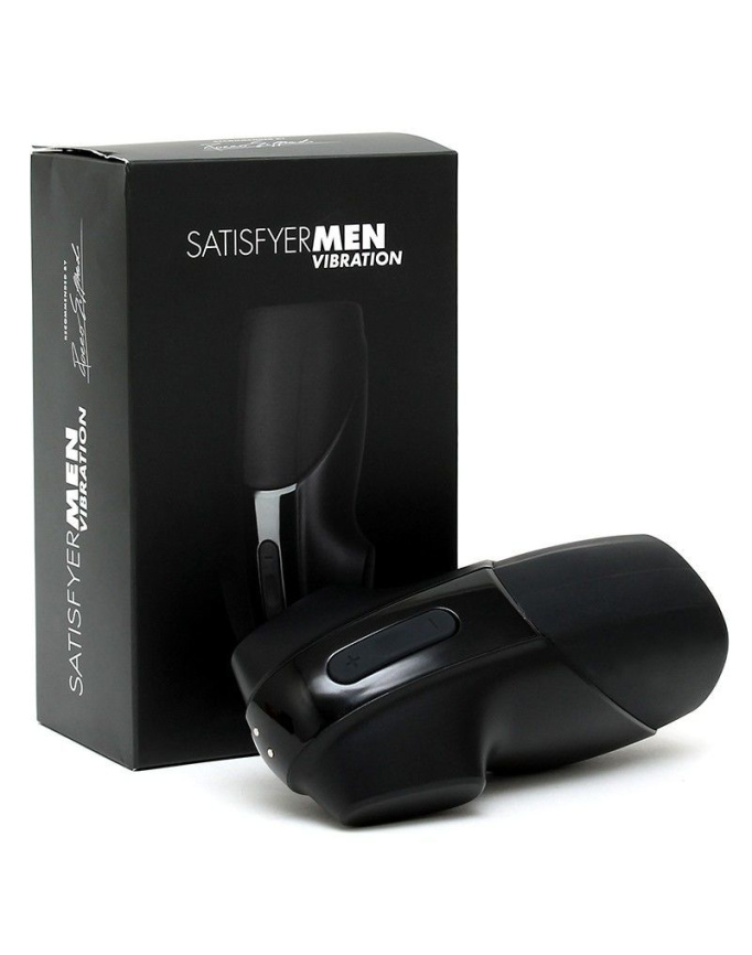 Мастурбатор Satisfyer Men Vibration імітатор мінету з вібрацією, стимуляція головки фото 9