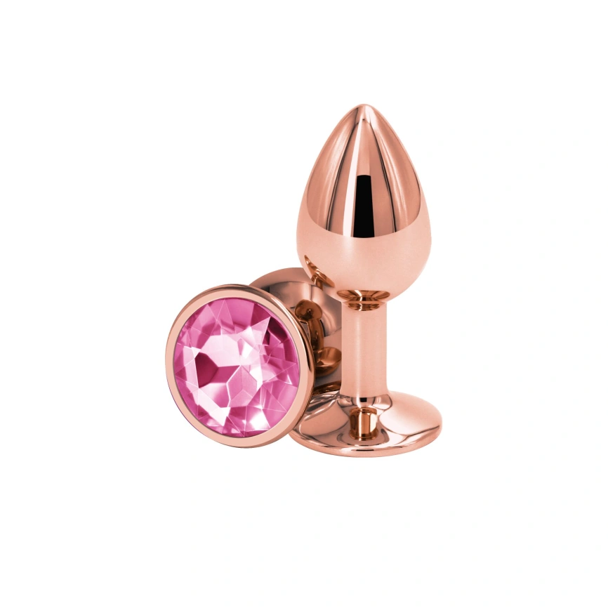 Анальная пробка NS Novelties Rear Assets - Rose Gold - Small - Pink фото 1