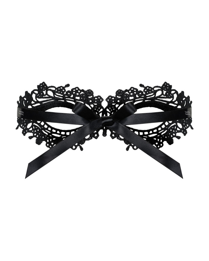 Мереживна маска Obsessive A710 mask, єдиний розмір, чорна фото 3