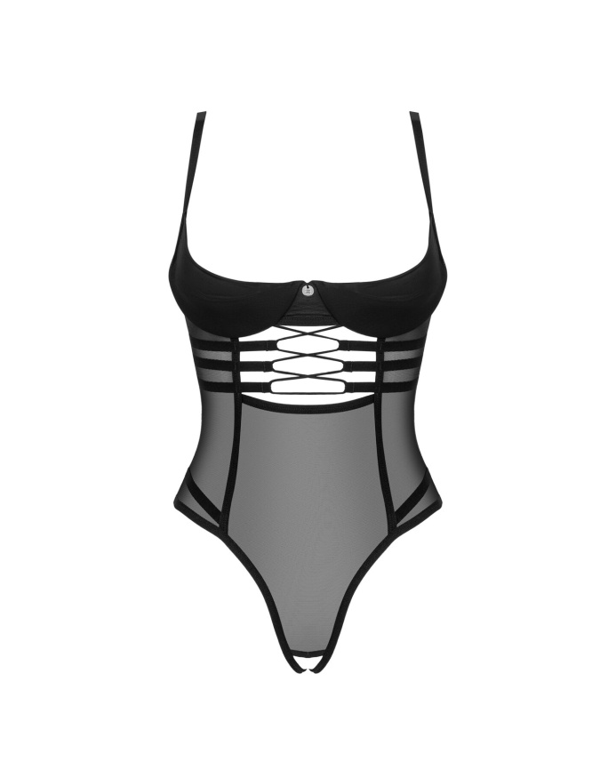 Боді Obsessive Roxelia crotchless teddy XL/2XL фото 3