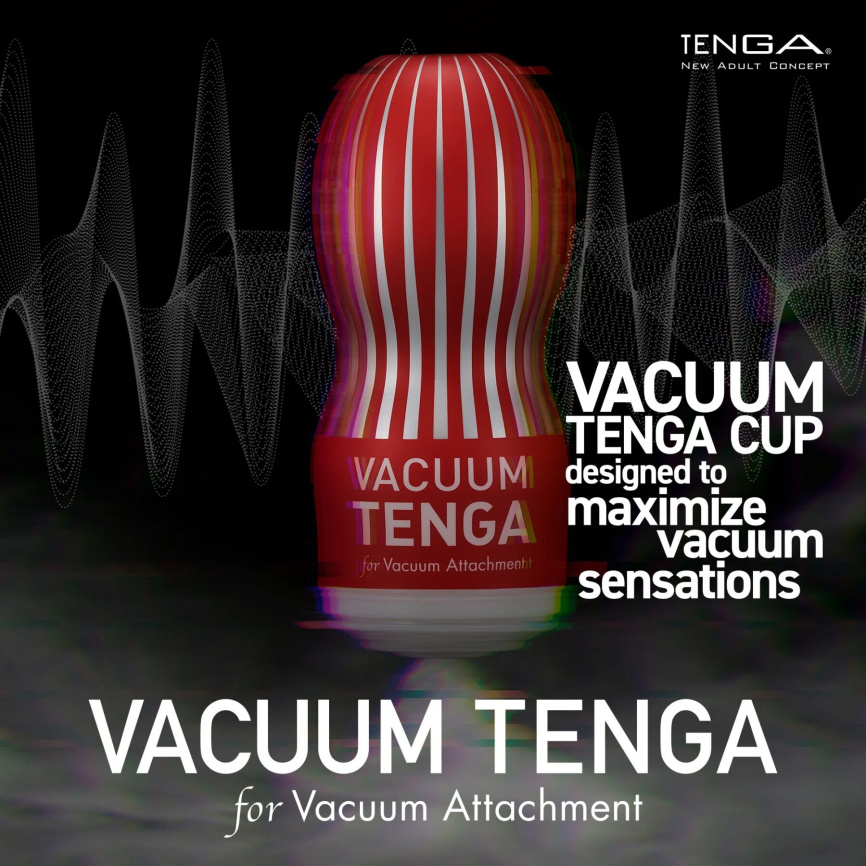 Мастурбатор VACUUM TENGA CUP, сумісний з насадками Tenga Vacuum Controller I та II, Tenga VACUUM MAX фото 4