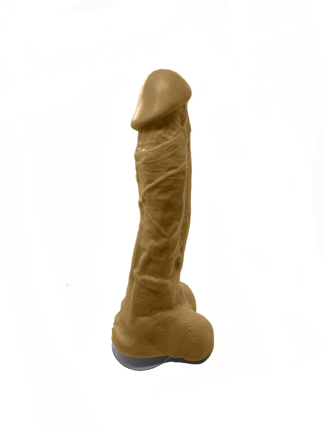 Мило у формі пеніса Чистий Кайф Brown size XL, крафтове мило-член, натуральне фото 1