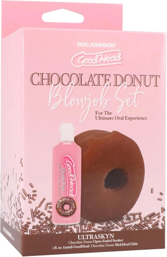 Набор для минета Doc Johnson GoodHead Chocolate Donut Blowjob Set (мятая упаковка!!!) фото 7