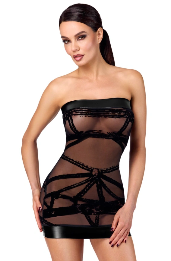 Платье Noir Handmade F359 Bondesque Off-shoulder mini dress L фото 1