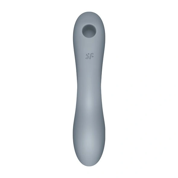 Вакуумный стимулятор с вибрацией Satisfyer Curvy Trinity 3 BlueGrey фото 3