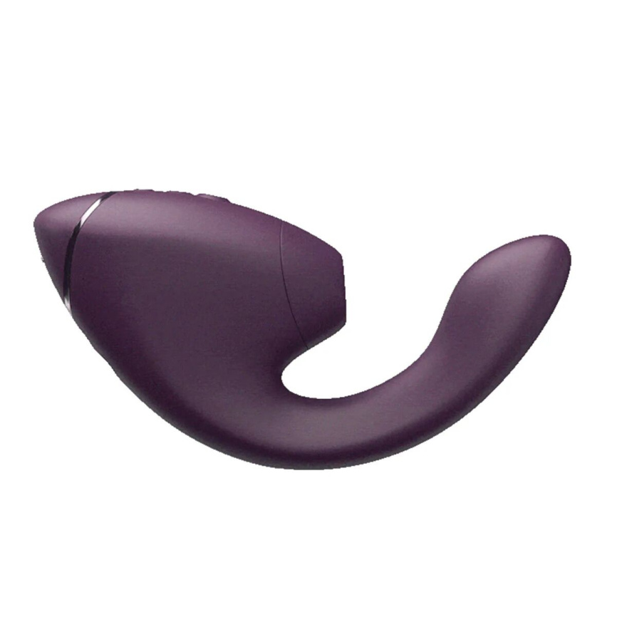 Подвійний вакуумний кліторальний стимулятор з вібрацією Womanizer Next Duo - Dark Purple фото 3