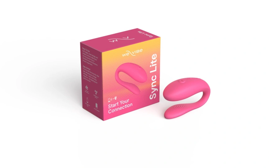 Смарт-вибратор для пар We-Vibe Sync Lite Pink, 10 виброрежимов, можно совмещать с проникающим сексом фото 8