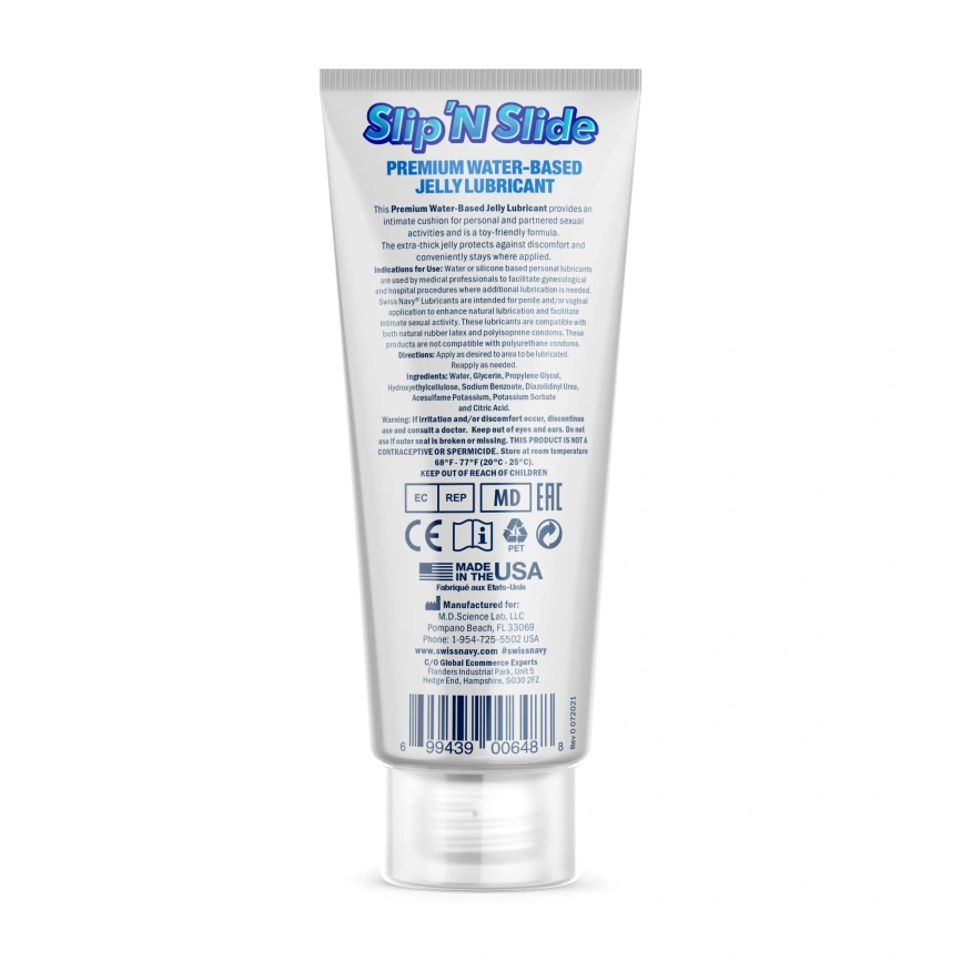 Лубрикант на водной основе Swiss Navy Slip'N Slide Premium Jelly 59 мл фото 2