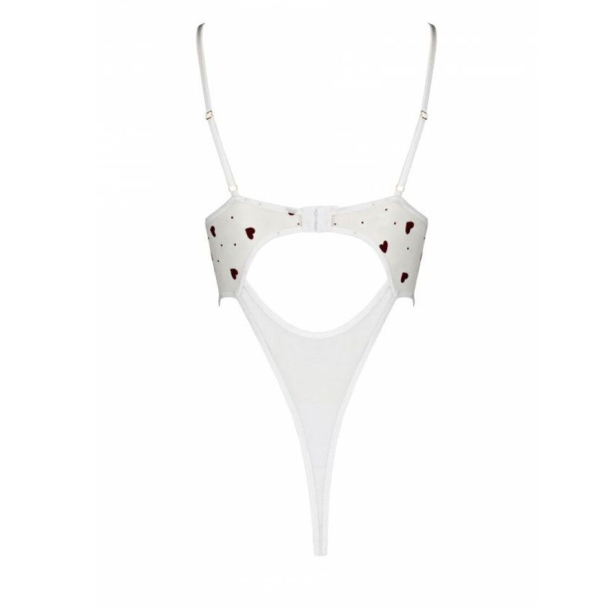 Еротичний боді з малюнком Passion LOVELIA BODY XXL/XXXL, white фото 6