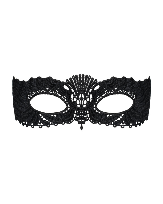 Мереживна маска Obsessive A700 mask, єдиний розмір, чорна фото 2