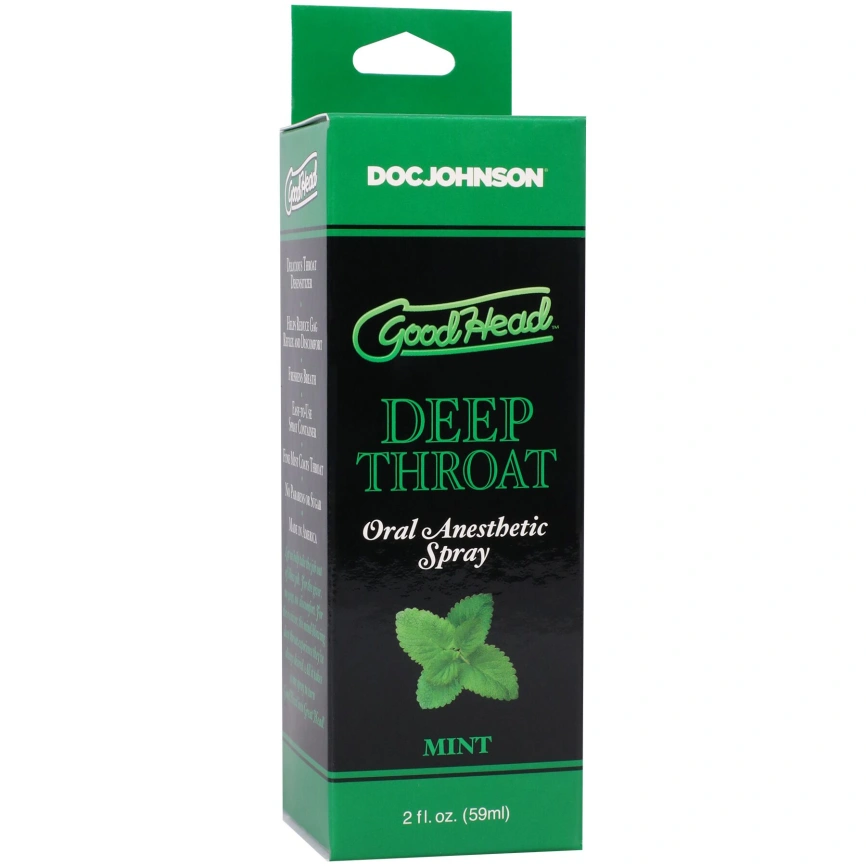 Спрей для минета Doc Johnson GoodHead DeepThroat Spray – Mystical Mint 59 мл для глубокого минета фото 6