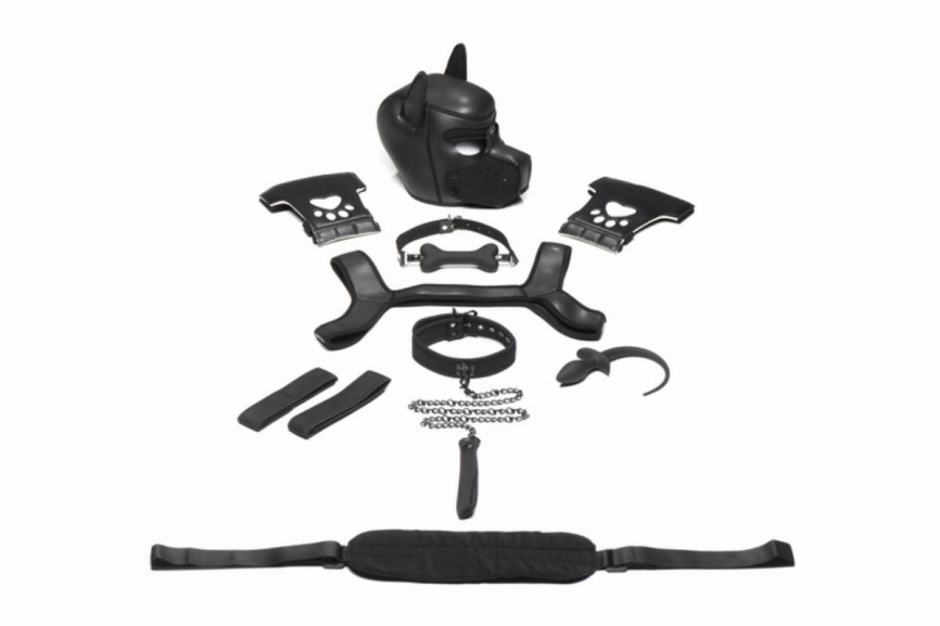 Набір BDSM цуценя Master Series Luxury Pup Arsenal Set - Black фото 2