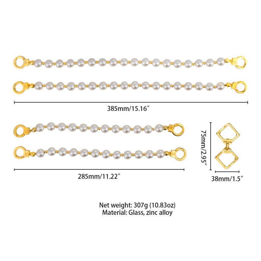 Перлинні наручники та поножі LOCKINK Pearl Handcuffs & Anklecuffs фото 9