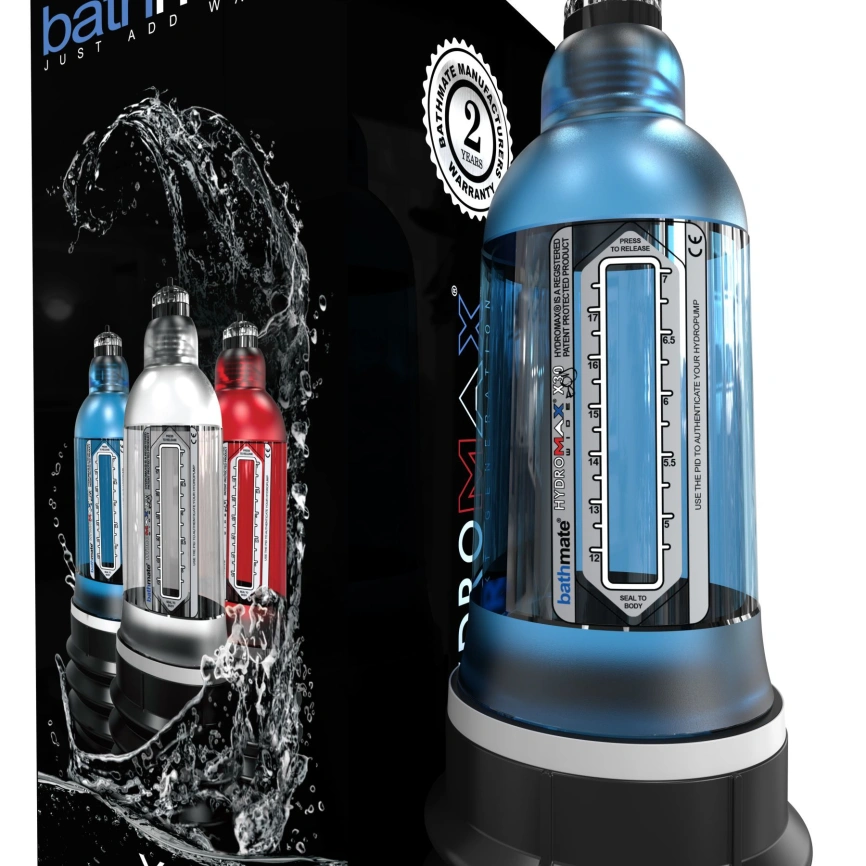 Гидропомпа Bathmate Hydromax 7 WideBoy Blue, для члена длиной от 12,5 до 18 см, диам. до 5,5 см фото 6