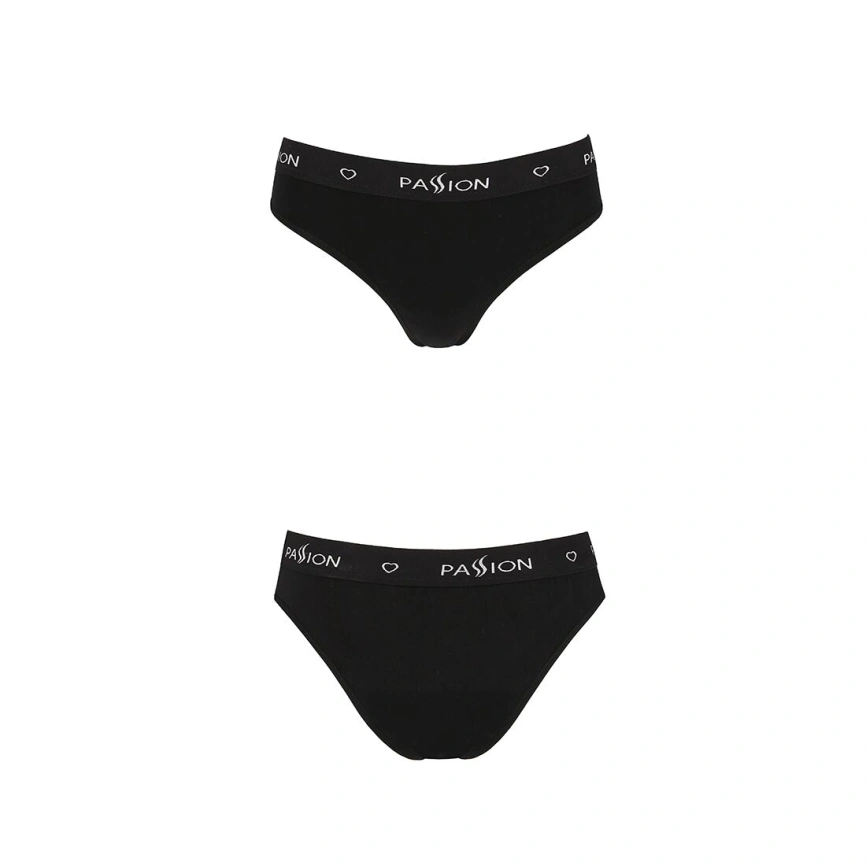 Трусики-слипы из хлопка с эластаном Passion PS004 PANTIES L, black фото 12