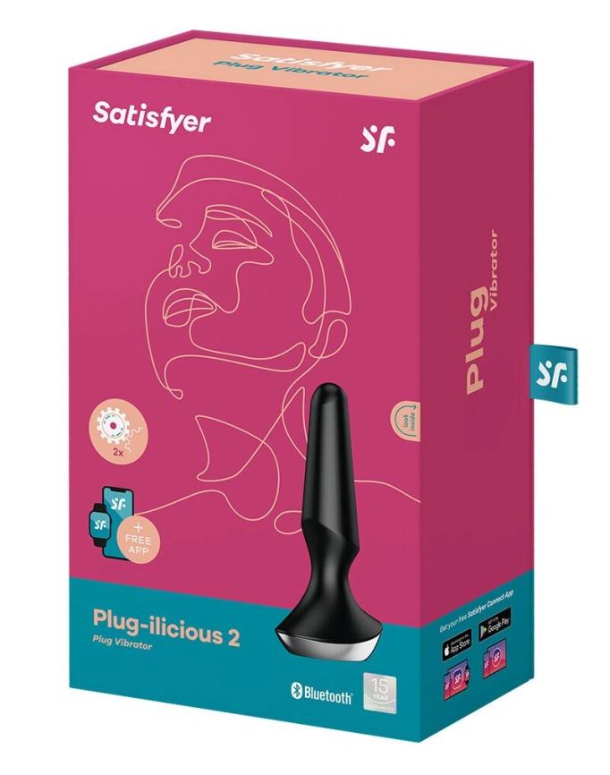 Анальная смарт-вибропробка Satisfyer Plug-ilicious 2 Black фото 5