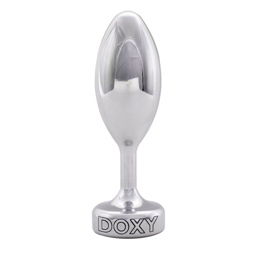 Металева анальна пробка DOXY Butt Plug SMOOTH, гладенька, діаметр 3,3 см фото 1