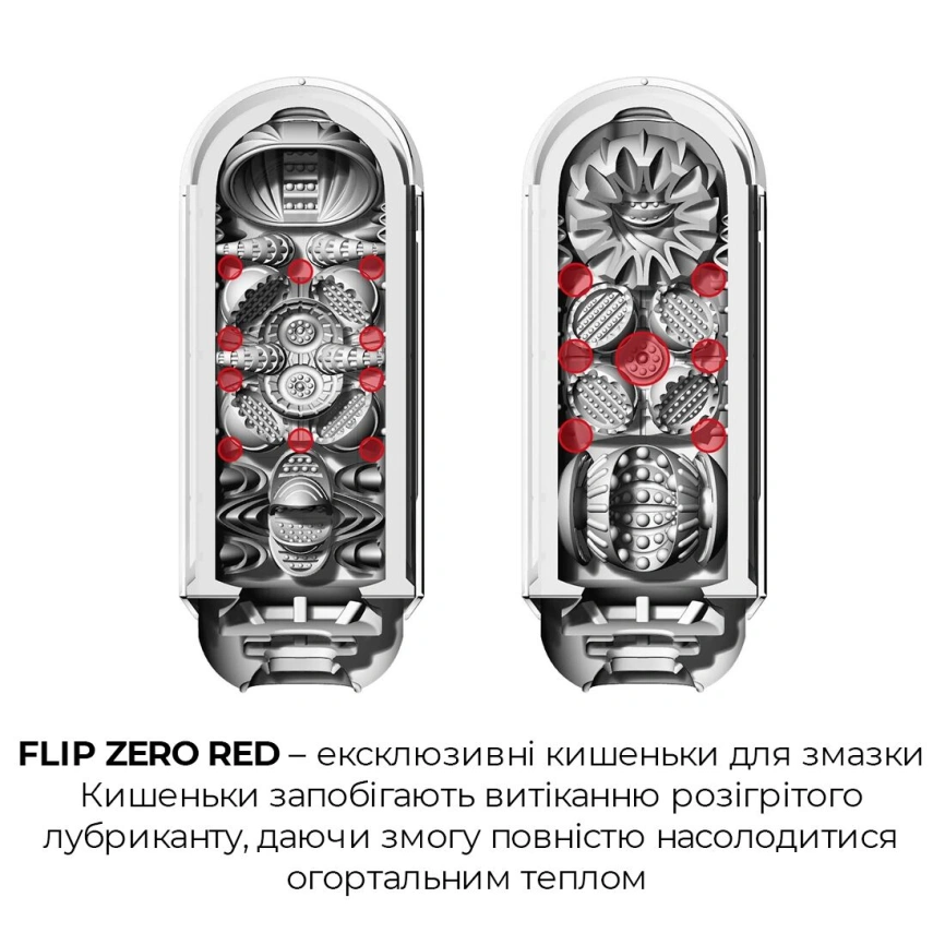 Набор мастурбатора с нагревателем Tenga Flip Zero Red + Flip Warmer фото 16