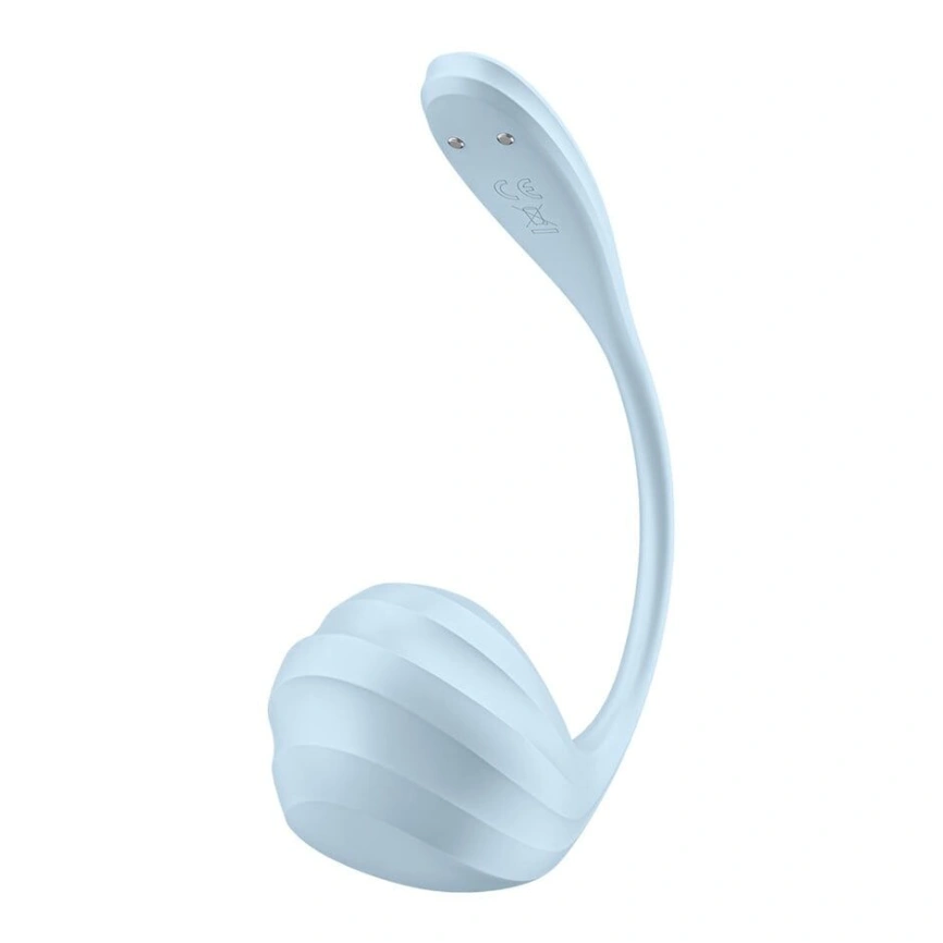 Смарт-виброяйцо Satisfyer Smooth Petal Connect App Light Blue фото 4