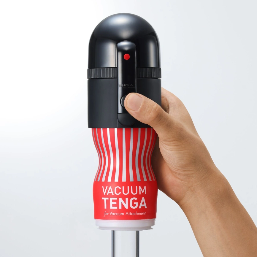 Вакуумная насадка Tenga VACUUM MAX + мастурбатор Tenga Vacuum Cup, 5 режимов работы фото 5