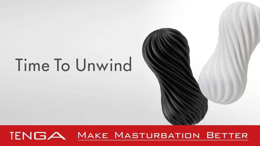 Мастурбатор Tenga Flex Silky White с изменяемой интенсивностью, можно скручивать фото 2