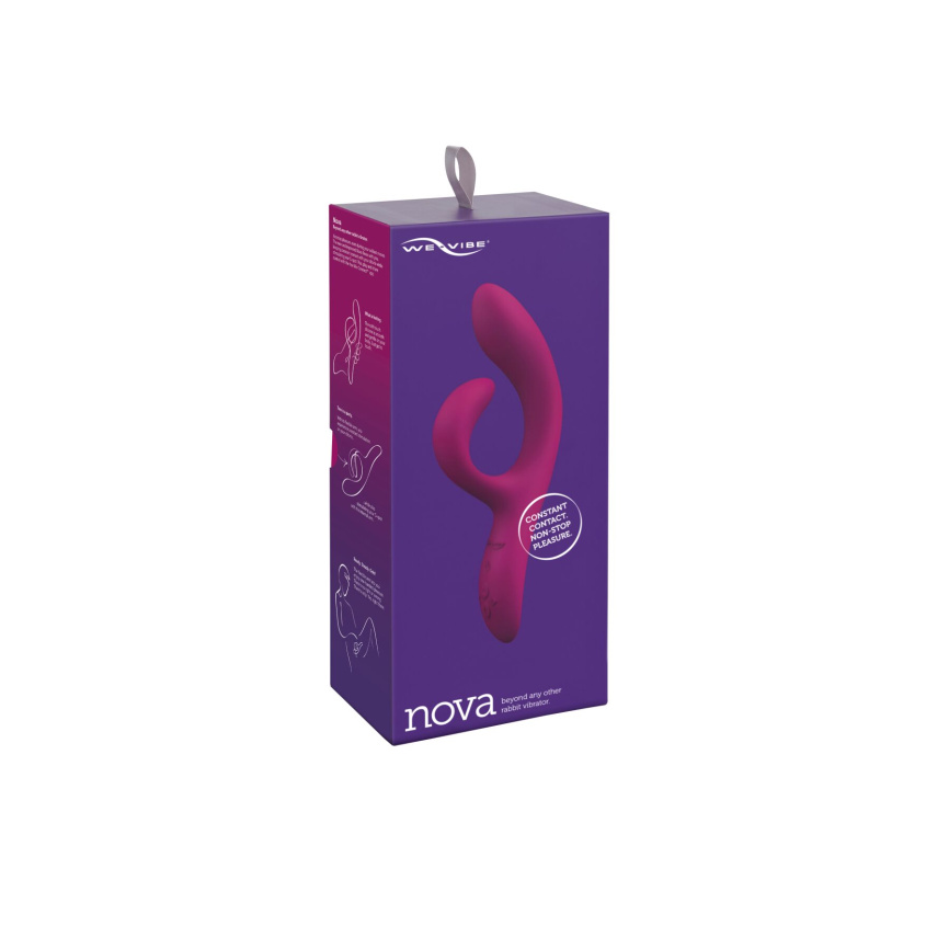 Смарт вібратор-кролик We-Vibe Nova Fuchsia, ергономічний, регульований кут нахилу стовбура фото 9