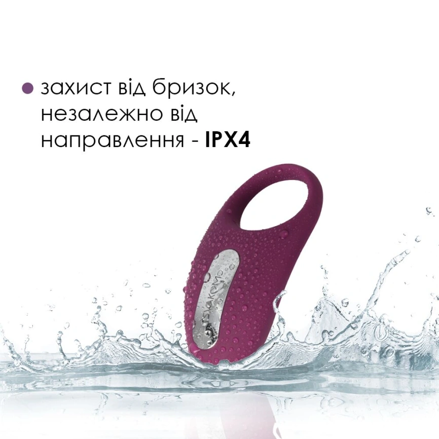 Эрекционное кольцо с вибрацией и пультом ДУ Svakom Winni Violet фото 4