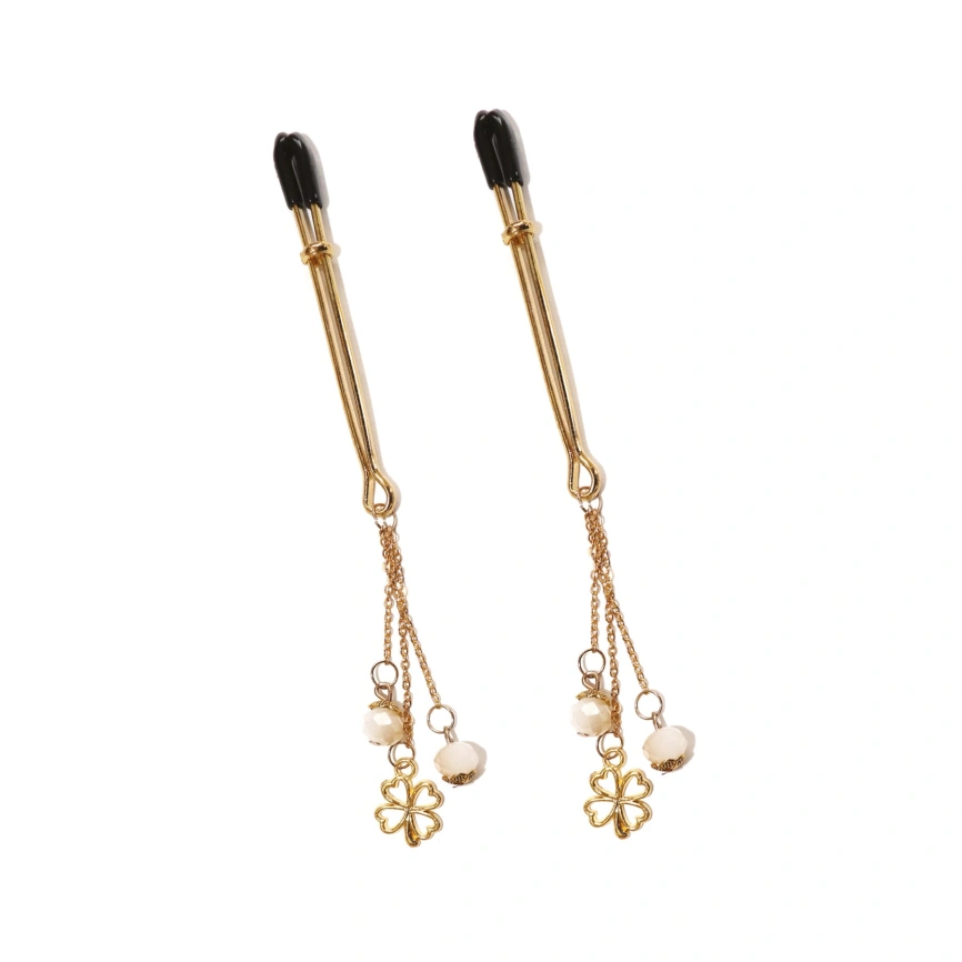 Зажимы для сосков Art of Sex - Nipple Clamps Golden Clover фото 1