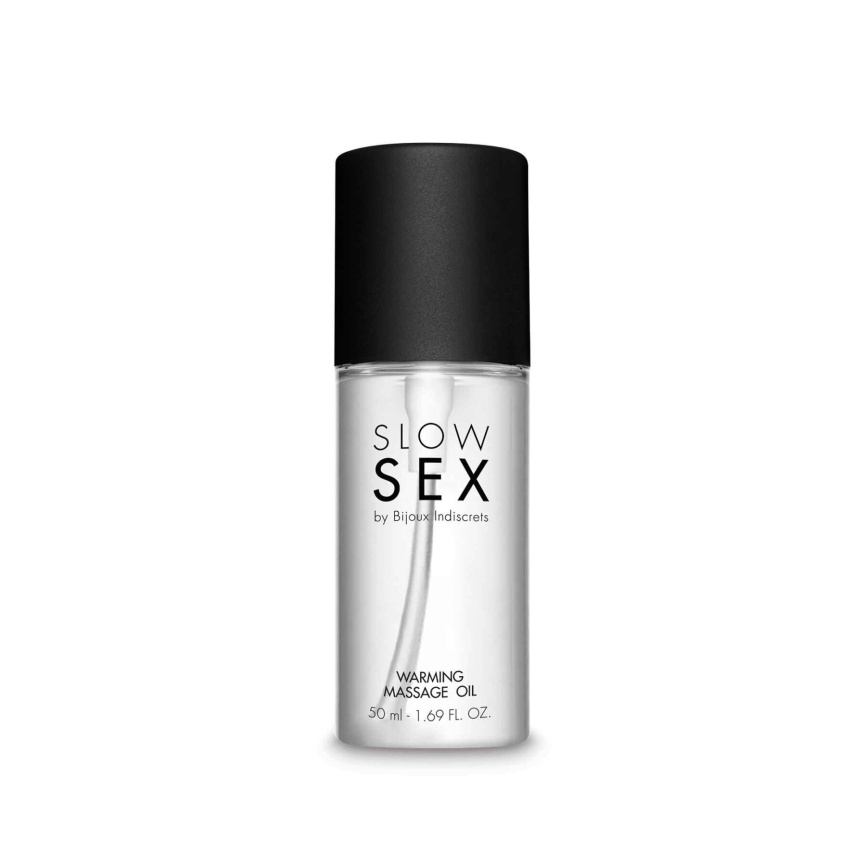 Розігрівальна їстівна масажна олія Bijoux Indiscrets Slow Sex Warming massage oil фото 2