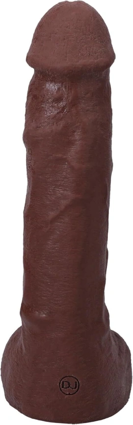 Кончающий фаллоимитатор Doc Johnson The Realistic Cock ULTRASKYN - Squirting 9,5 Inch Chocolate фото 3