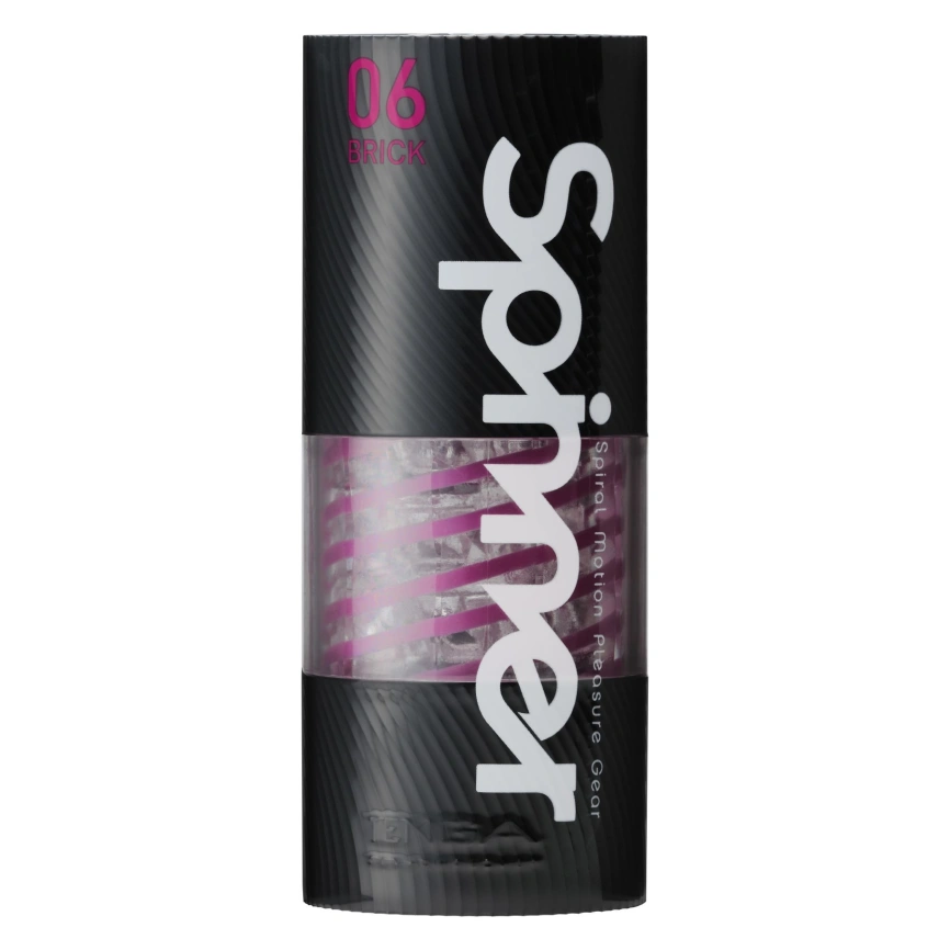 Мастурбатор Tenga Spinner 06 Brick с упругой стимулирующей спиралью внутри фото 5