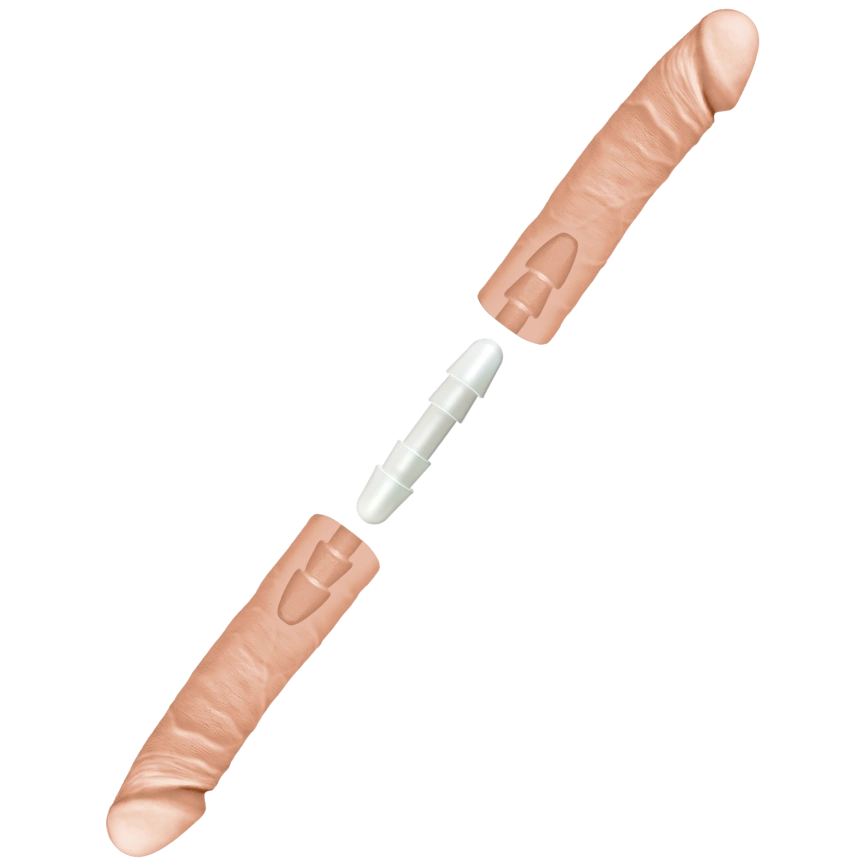 Фаллоимитатор двойной Doc Johnson The D - Double D - 16 Inch - ULTRASKYN, диаметр 4,4см, Vack-U-Lock фото 3