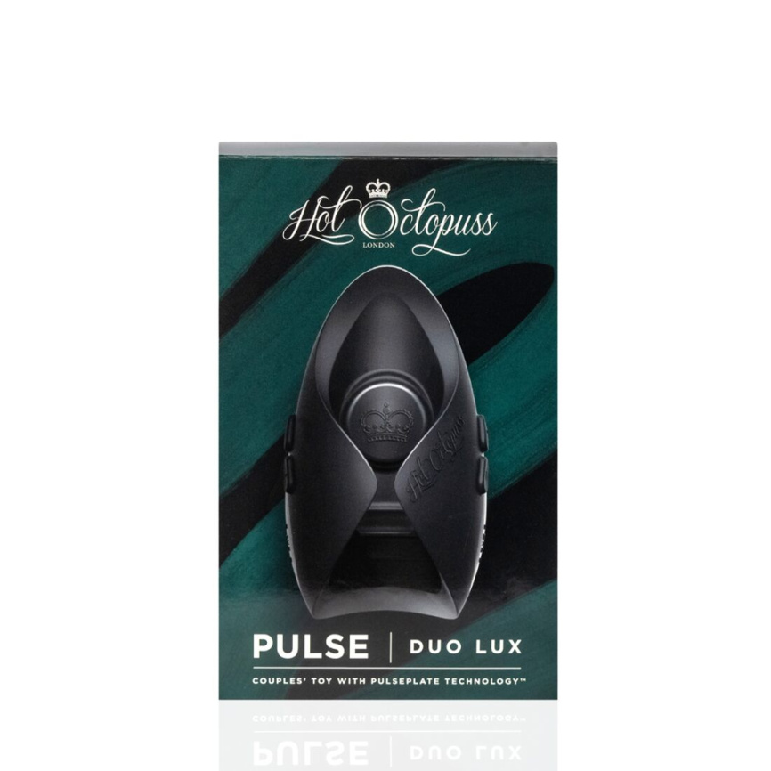 Іграшка для пар Hot Octopuss PULSE DUO LUX, пульсація+вібрація, використання без рук, 2 пульти фото 12