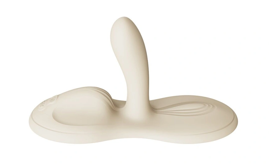 Sit-on-top смарт-вибратор Zalo – Flora Smart Vibrating Pad Ivory White, 9 моторов фото 2
