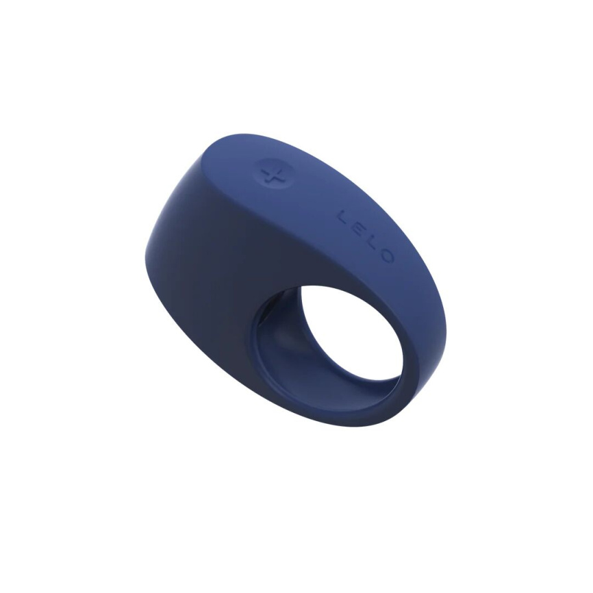 Ерекційне кільце з вібрацією LELO Tor 3 Base Blue, керування зі смартфона фото 4
