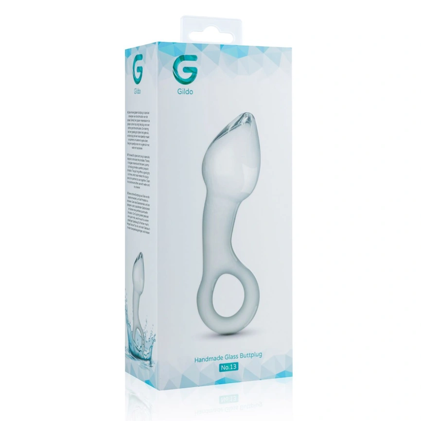 Стеклянный стимулятор простаты Gildo Glass Prostate Plug No. 13 фото 4