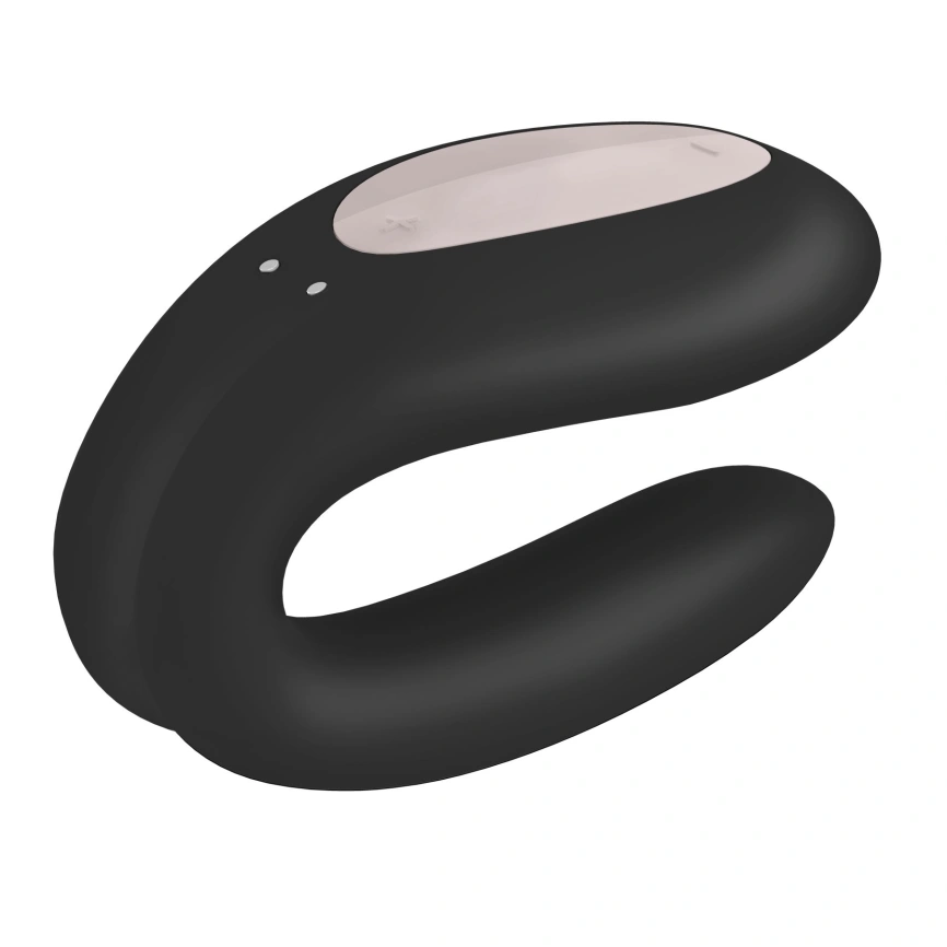 Смарт-вибратор для пар Satisfyer Double Joy Black с широким клиторальным стимулятором фото 6