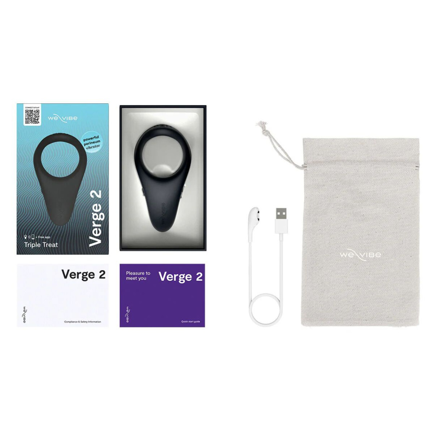 Смарт-віброкільце We-Vibe VERGE 2 Black фото 10