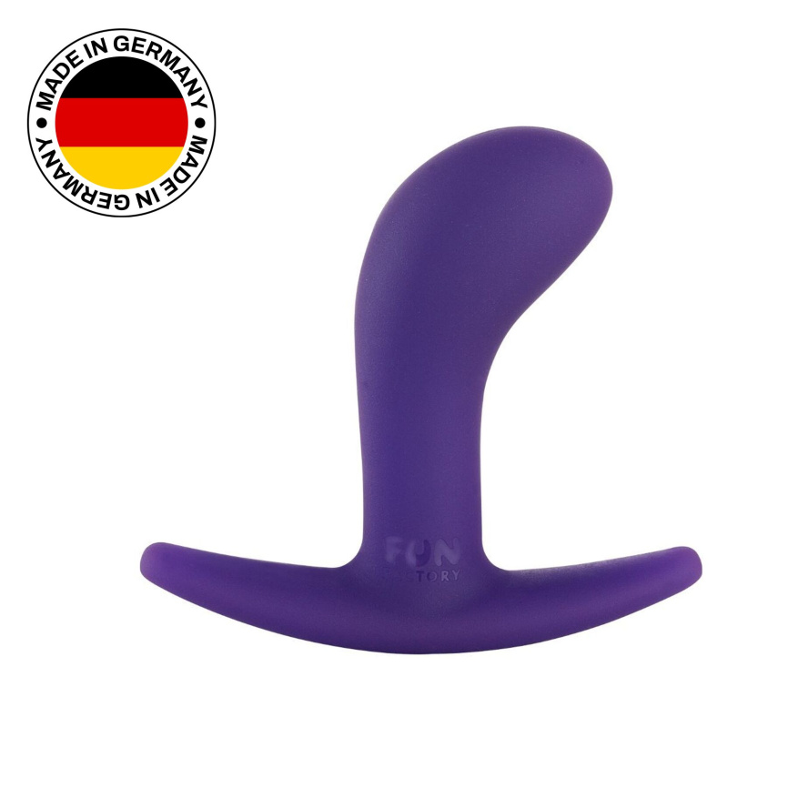 Анальна пробка Fun Factory BOOTIE S, фіолетова, діаметр 2,8 см, тонкий обмежувач  фото 6