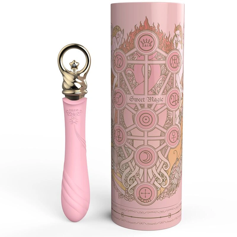 Вибратор для точки G с подогревом Zalo Sweet Magic - Courage Fairy Pink фото 4