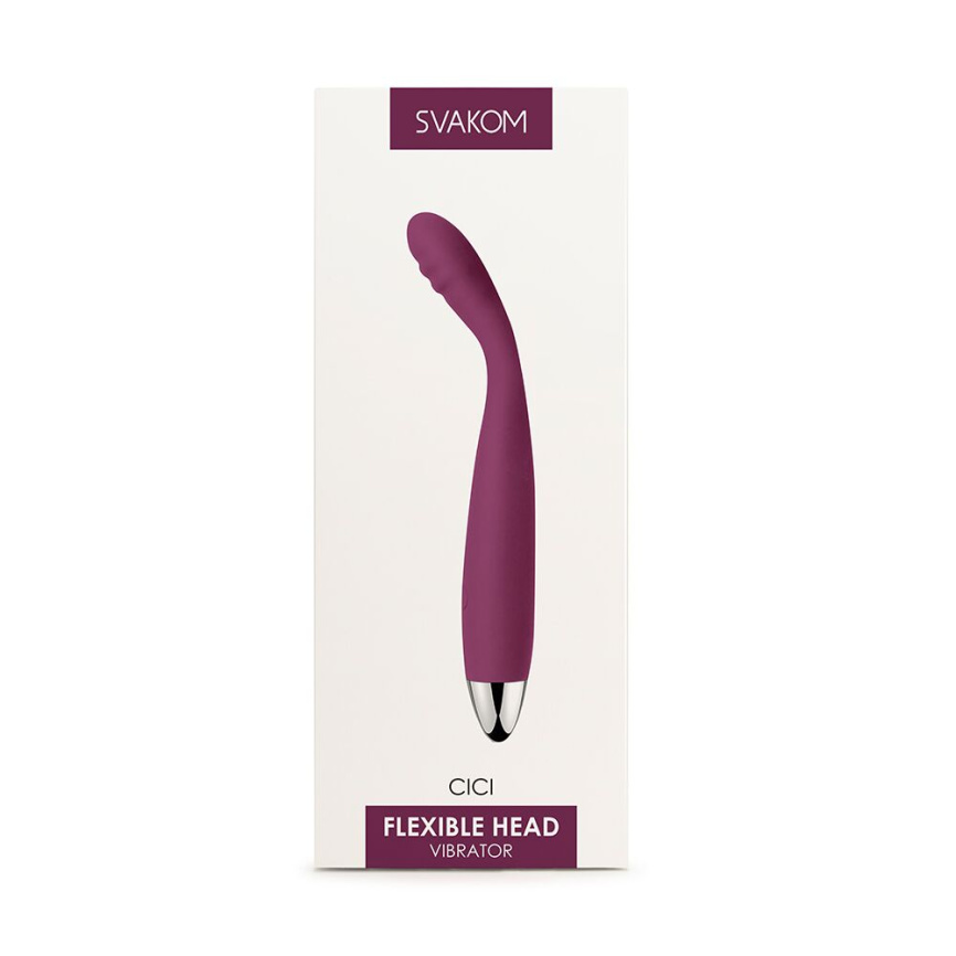 Тонкий вібратор точки G Svakom Cici Violet фото 8