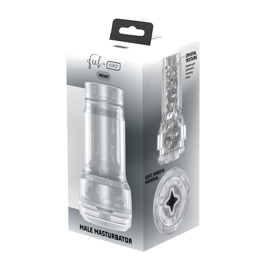 Мастурбатор Kiiroo Feel Pocket Crystal, сумісний з інтерактивною насадкою PowerBlow фото 9