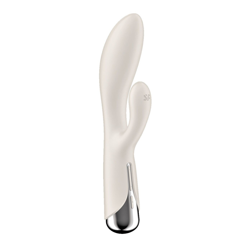 Вібратор-кролик з ротацією Satisfyer Spinning Rabbit 1 Beige, 3 мотори фото 5
