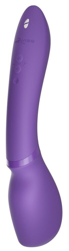 Смарт-вібромасажер We-Vibe Wand 2 Purple, дуже потужний, функція Smart Silence фото 2