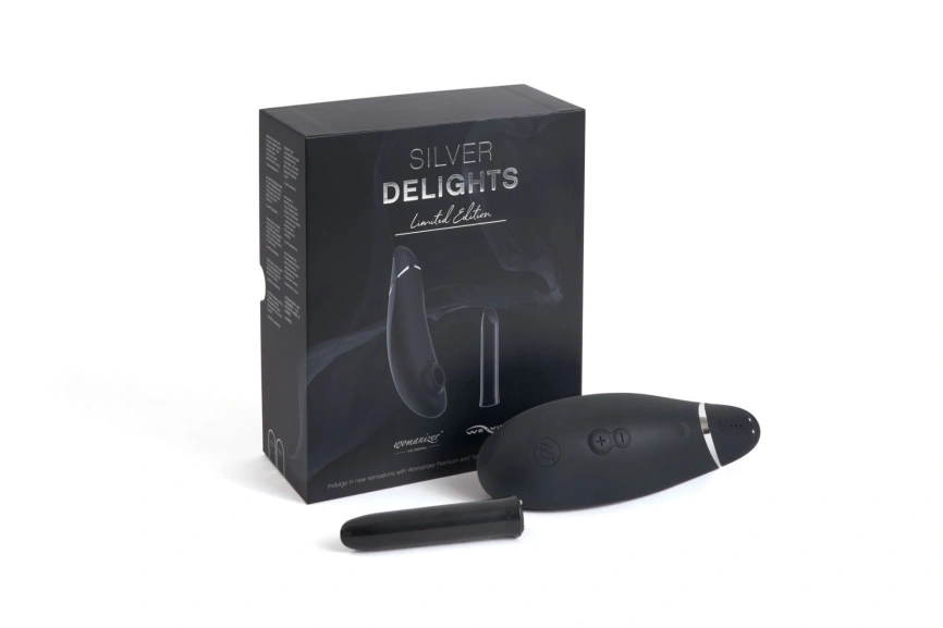 Премиальный подарочный набор Silver Delights Collection: Womanizer Premium и We-Vibe Tango фото 2