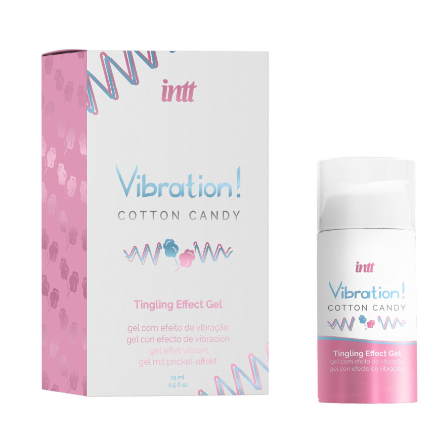 Рідкий вібратор Intt Vibration Cotton Candy (15 мл), густий гель, дуже смачний, діє до 30 хвилин фото 4