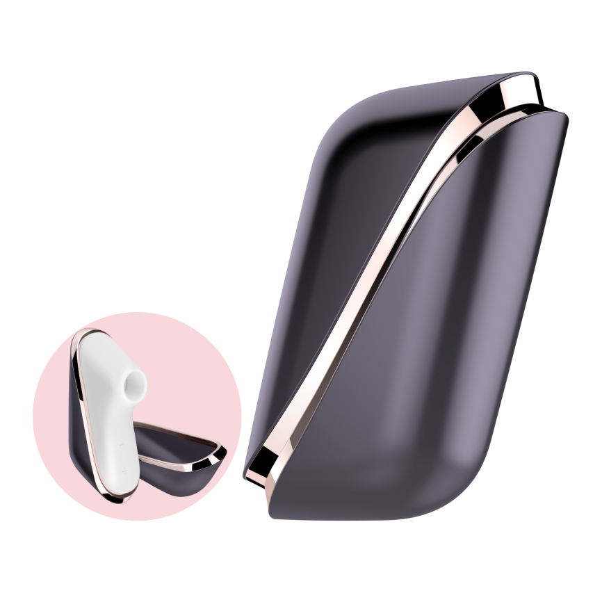 Вакуумний кліторальний стимулятор Satisfyer Traveler, корпус-чохол на магнітах фото 5