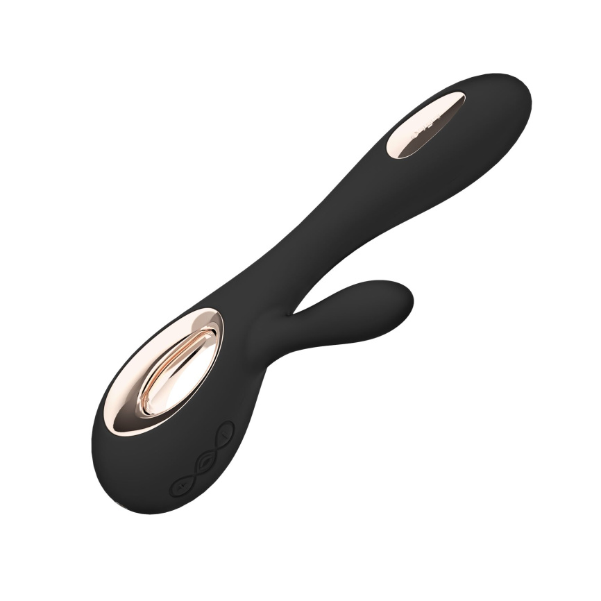Вібратор-кролик LELO Soraya Wave Black, манливі рухи стовбура фото 5
